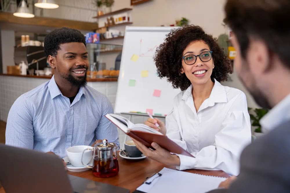 Equipe trabalhando